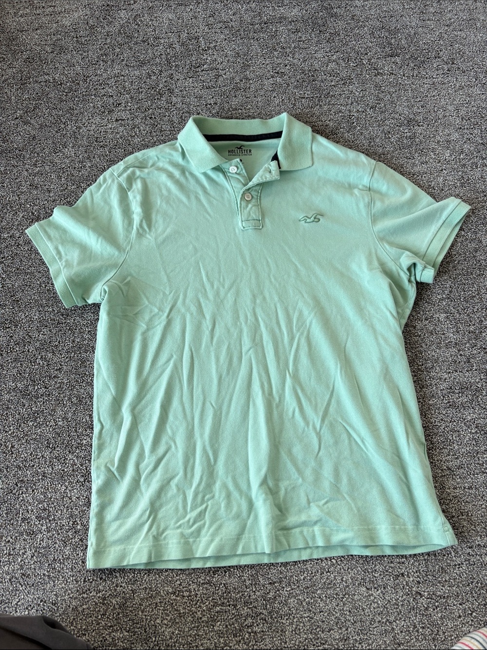 Hollister Men's Mint Polo Shirt - Short Sleeve